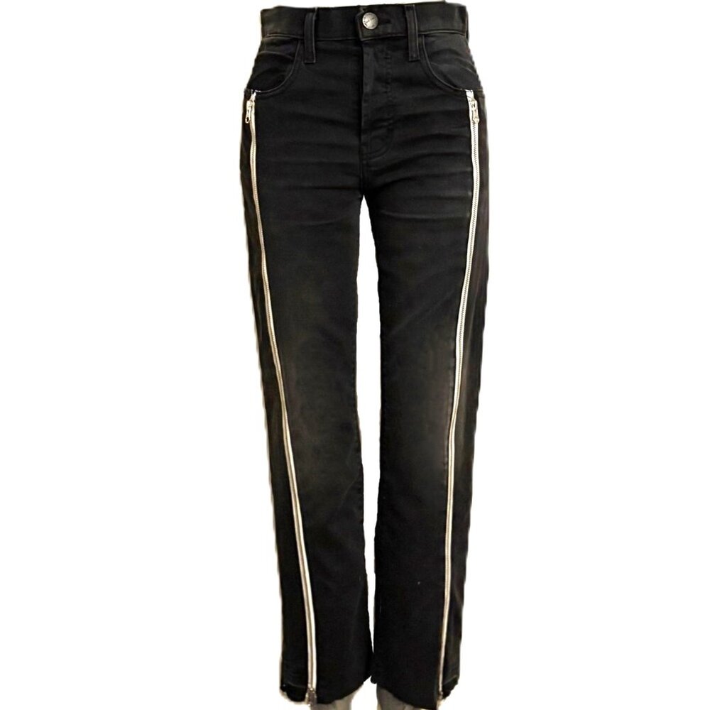 CURRENT/ELLIOTT Straight Leg Jean with Zippers. New Without Tags